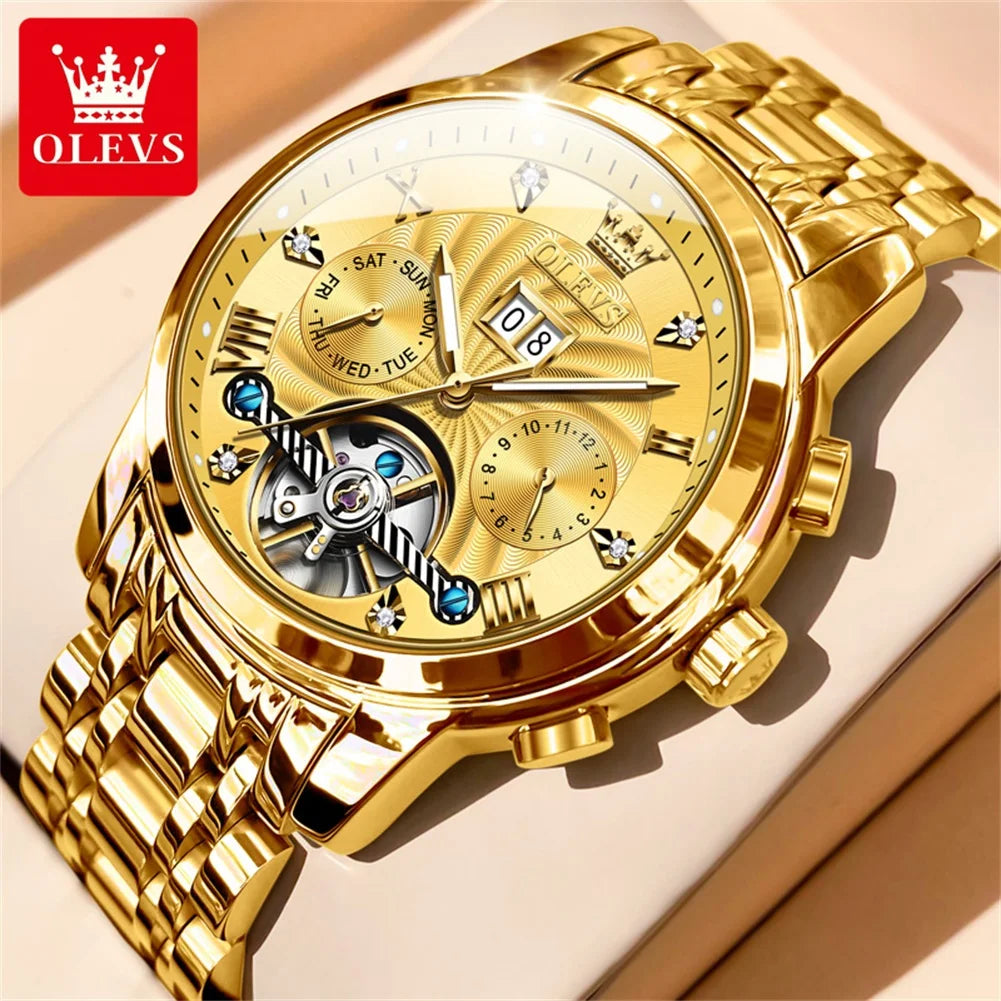 Men’s Automatic Tourbillon Luxury Mechanical Watch