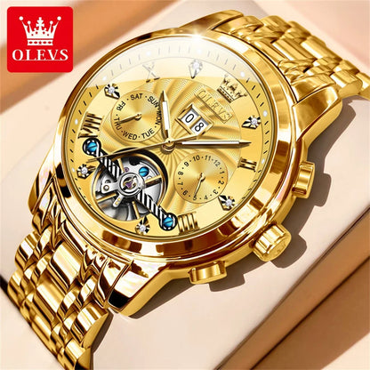 Men’s Automatic Tourbillon Luxury Mechanical Watch