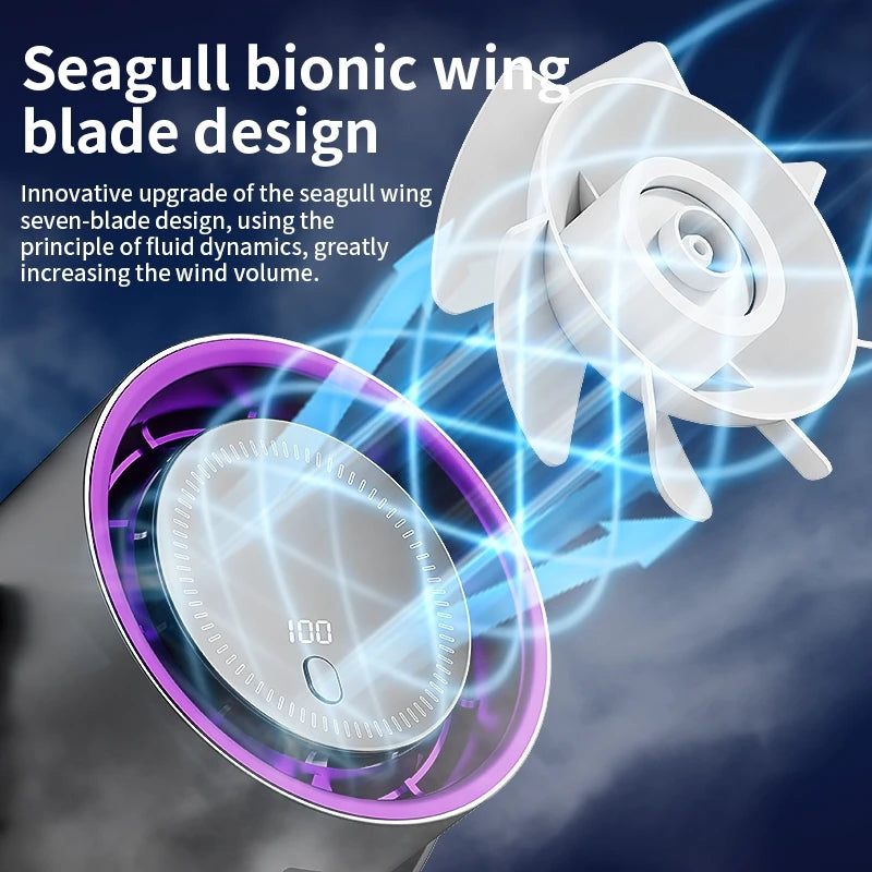 Portable Clip-On USB Fan – Quiet Rechargeable Cooling
