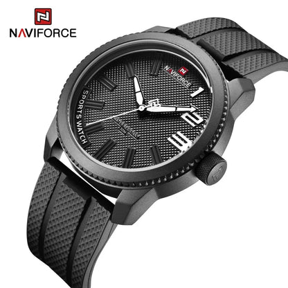 Men’s Sport Quartz Watch With Silicone Strap, 46 mm