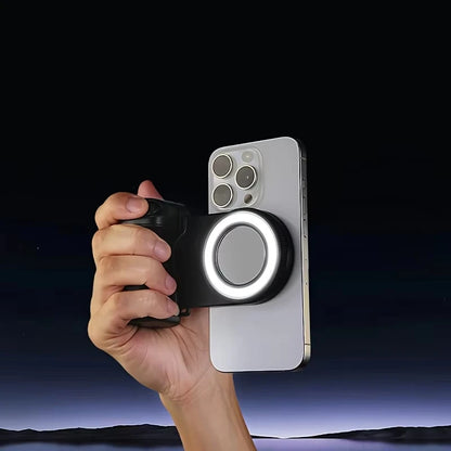 MagSafe Smartphone Selfie Grip With Remote & Fill Light