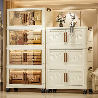 Foldable Storage Box with Clear Front Door