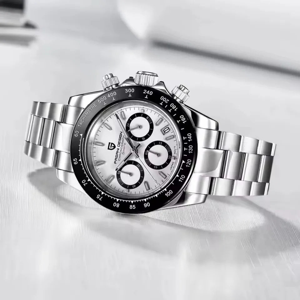 Men’s Quartz Chronograph Watch Sapphire Crystal 10 Bar