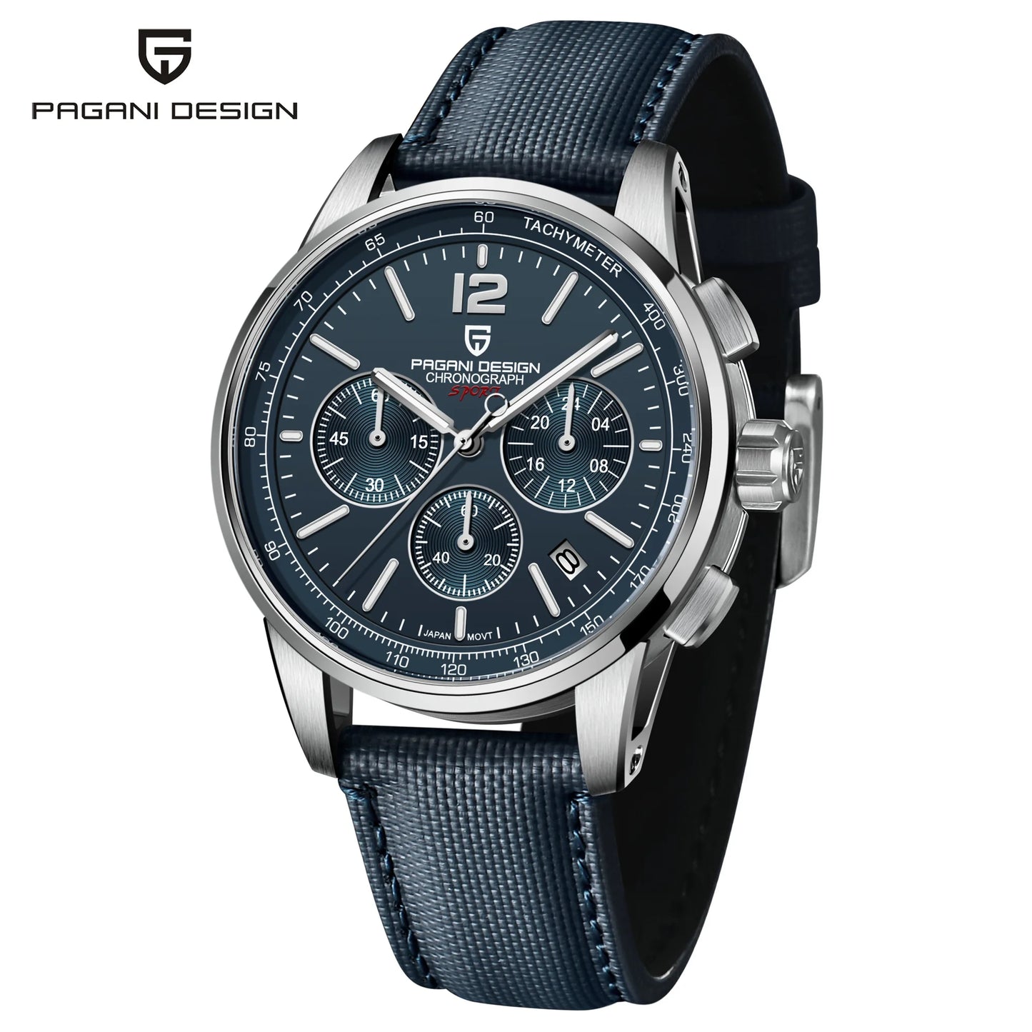 Men’s Quartz Chronograph Watch Sapphire Crystal 10 Bar
