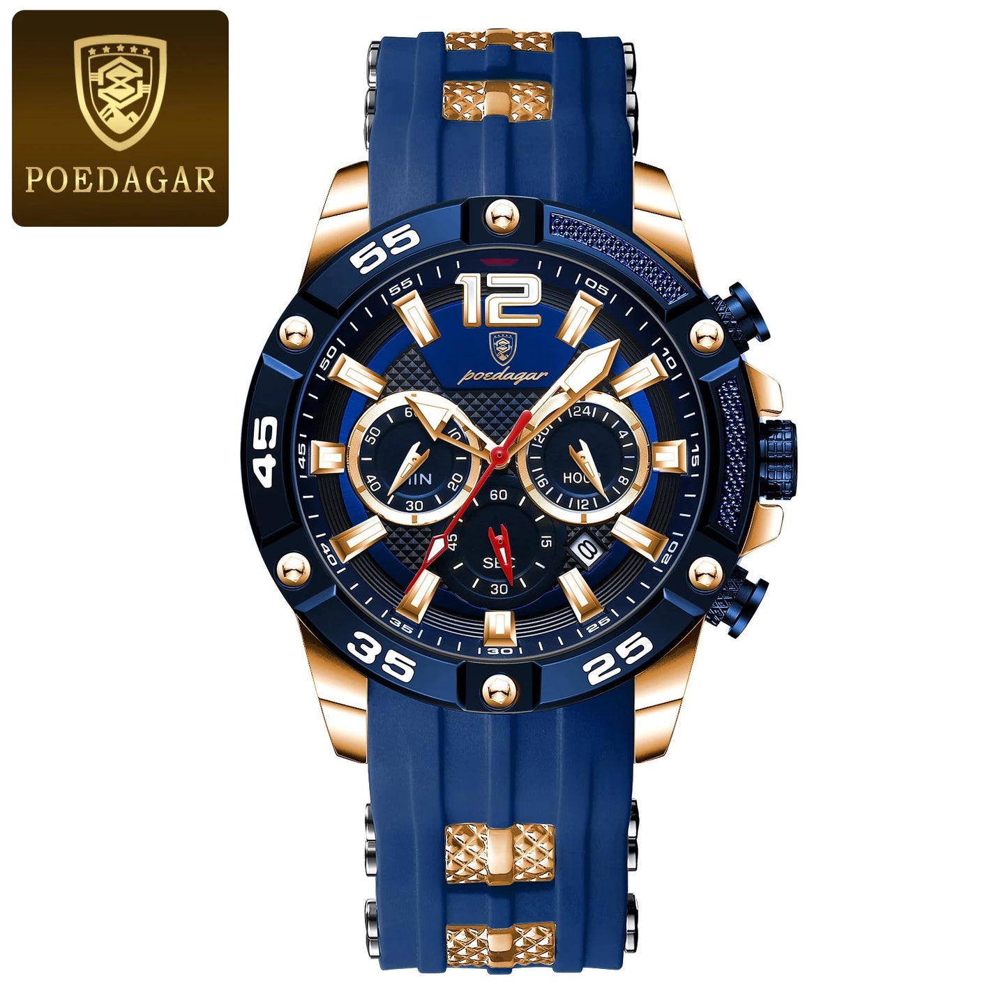 Men’s Chronograph Sports Watch Quartz Waterproof