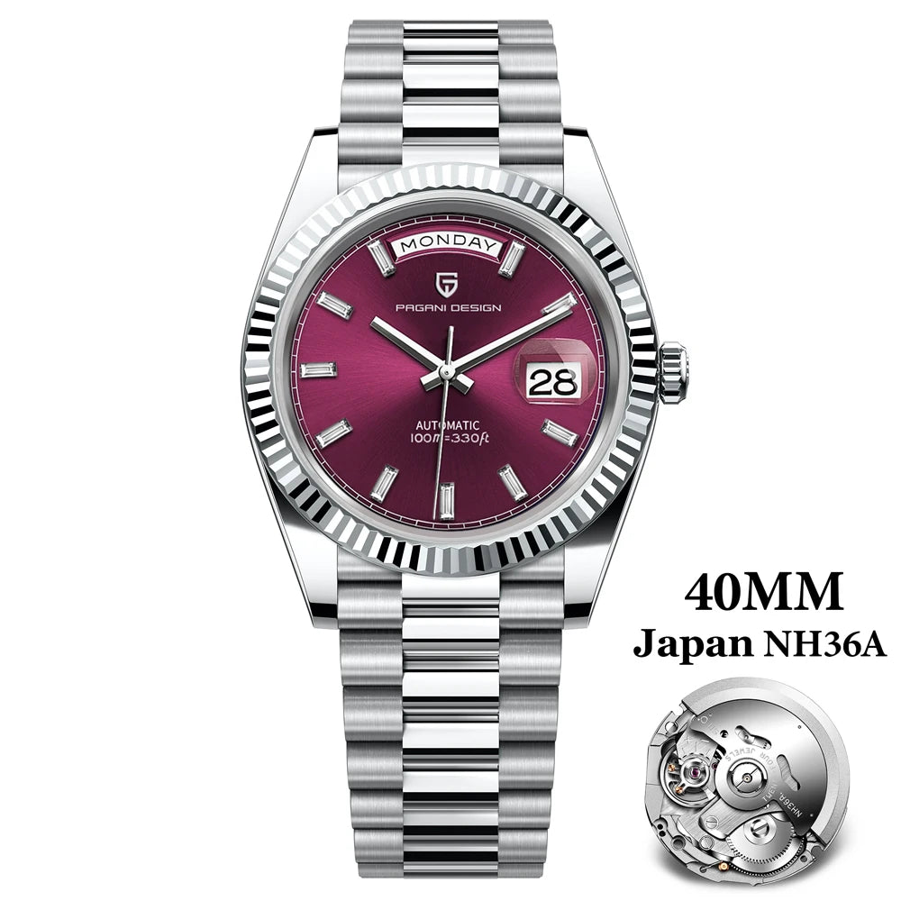 Men's Automatic Luxury Watch With Sapphire Crystal