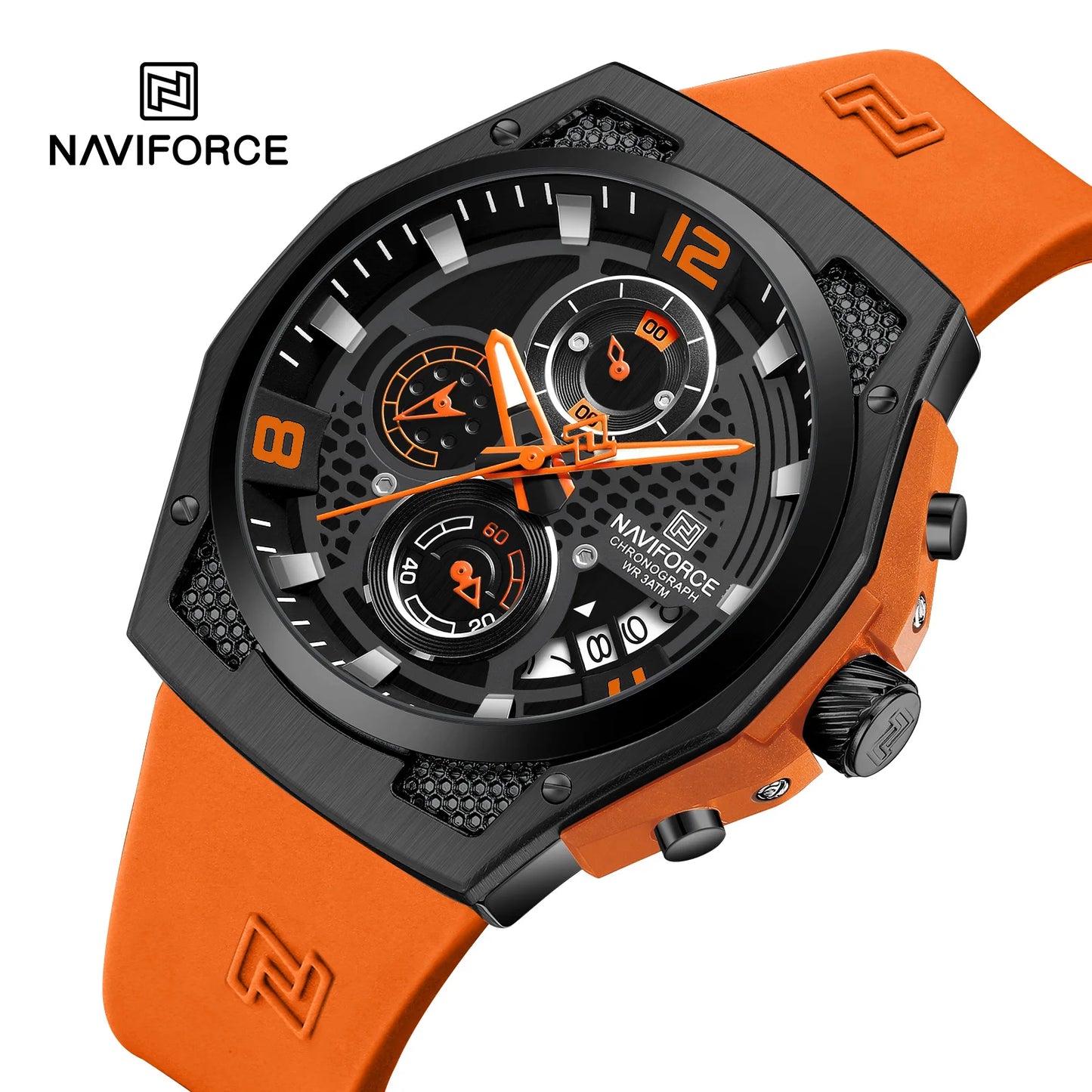 Men’s Sport Quartz Watch With Silicone Strap