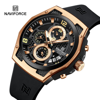 Men’s Sport Quartz Watch With Silicone Strap