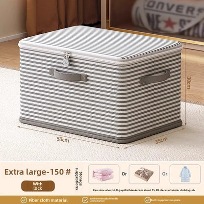 Foldable Lockable Storage Box for Wardrobes and Shelves