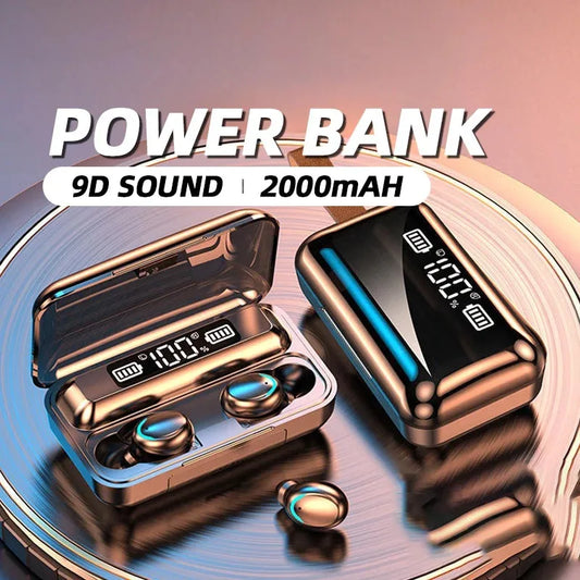 Bluetooth Wireless Earbuds With Mic Hifi Stereo Sound
