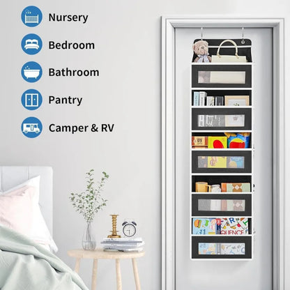 Over Door Hanging Organizer with 5 Large Storage Pockets