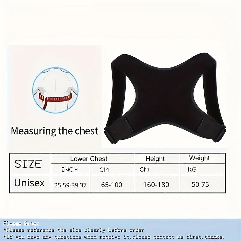 Adjustable Posture Corrector Back Brace for Spine Support