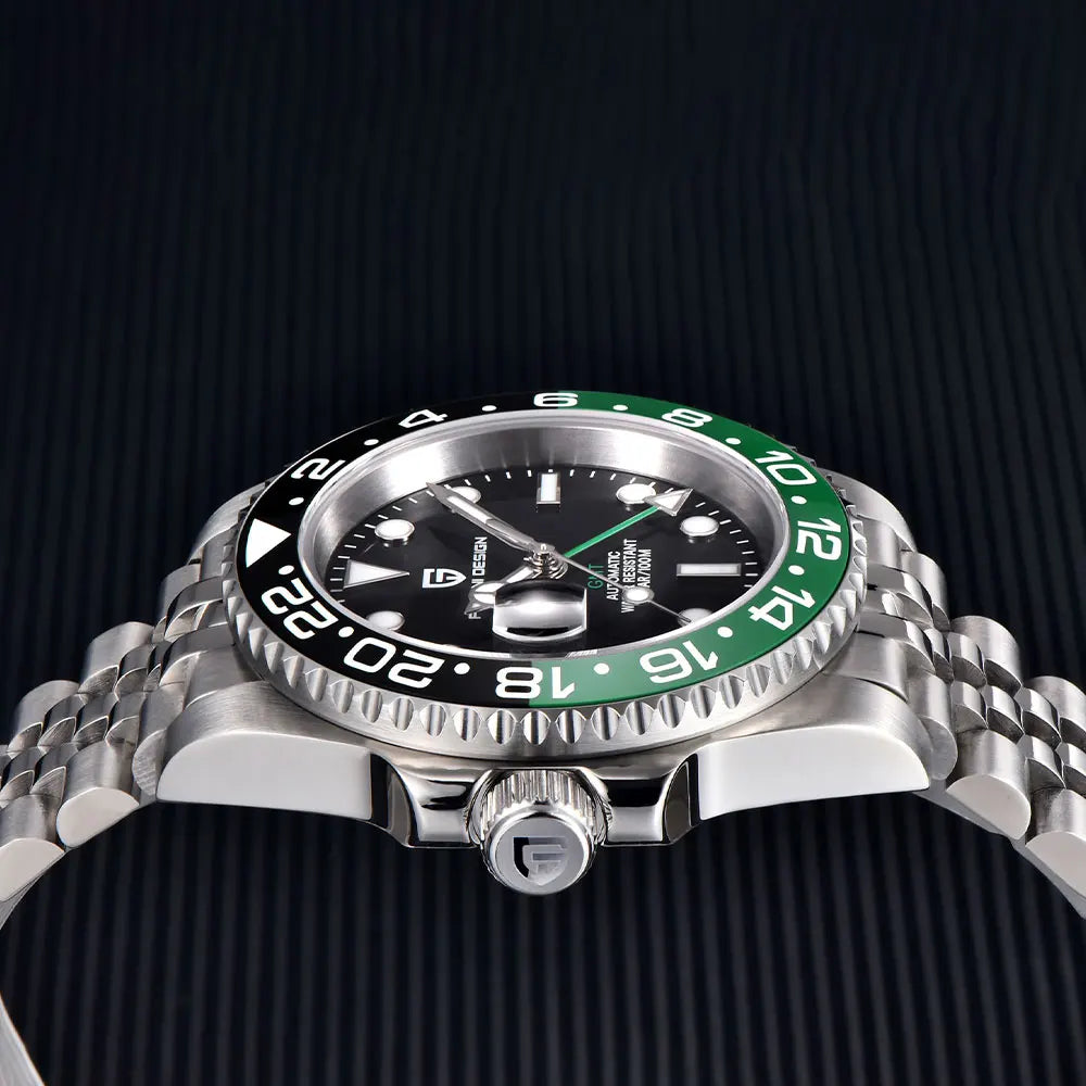 Men's GMT Automatic Watch Stainless Steel 40 mm