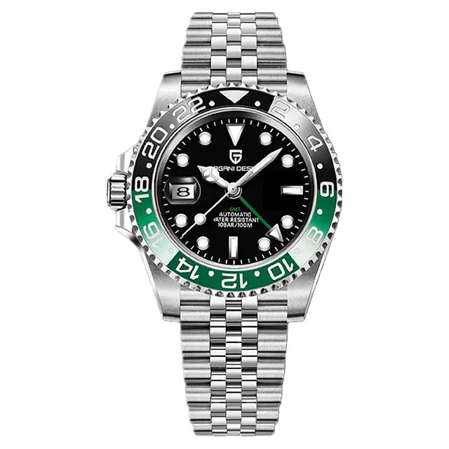 Men's GMT Automatic Watch Stainless Steel 40 mm