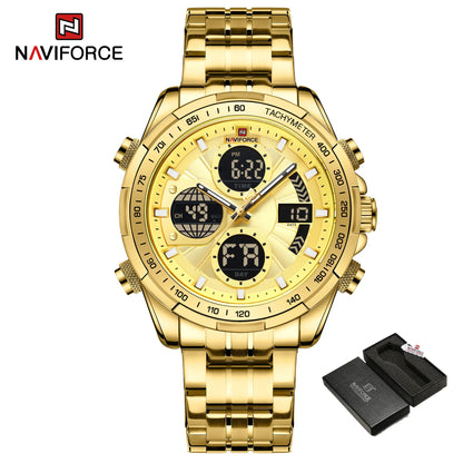 Men’s Military Chronograph Watch Quartz Analog-Digital