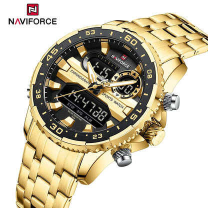 Men’s Analog-Digital Sports Watch Stainless Steel