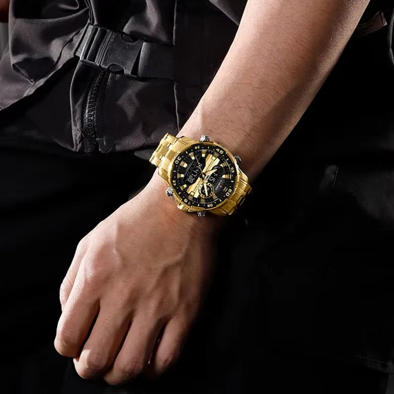 Men’s Analog-Digital Sports Watch Quartz Stainless Steel