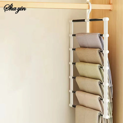 Foldable Multi-Layer Pants Hanger Closet Organizer