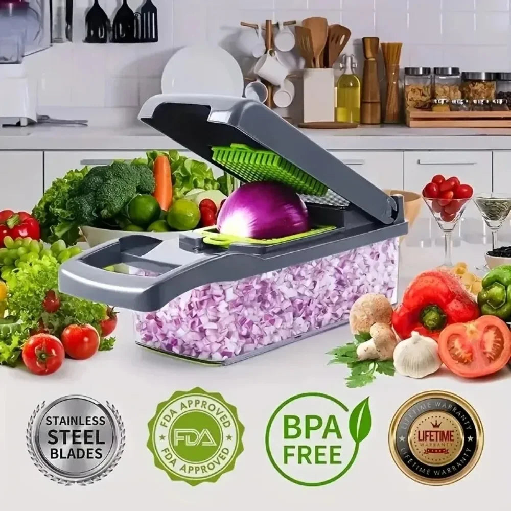 Multifunction Vegetable Chopper And Slicer – Easy-Clean