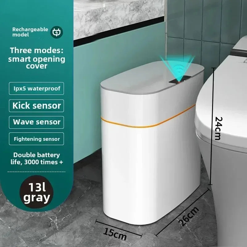 Automatic Induction Trash Can for Home and Bathroom