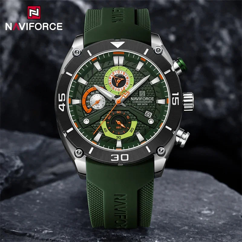 Men’s Sport Quartz Watch With Chronograph & Date