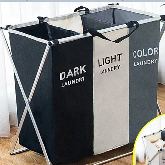Large Capacity Foldable Laundry Organizer & Sorting Basket