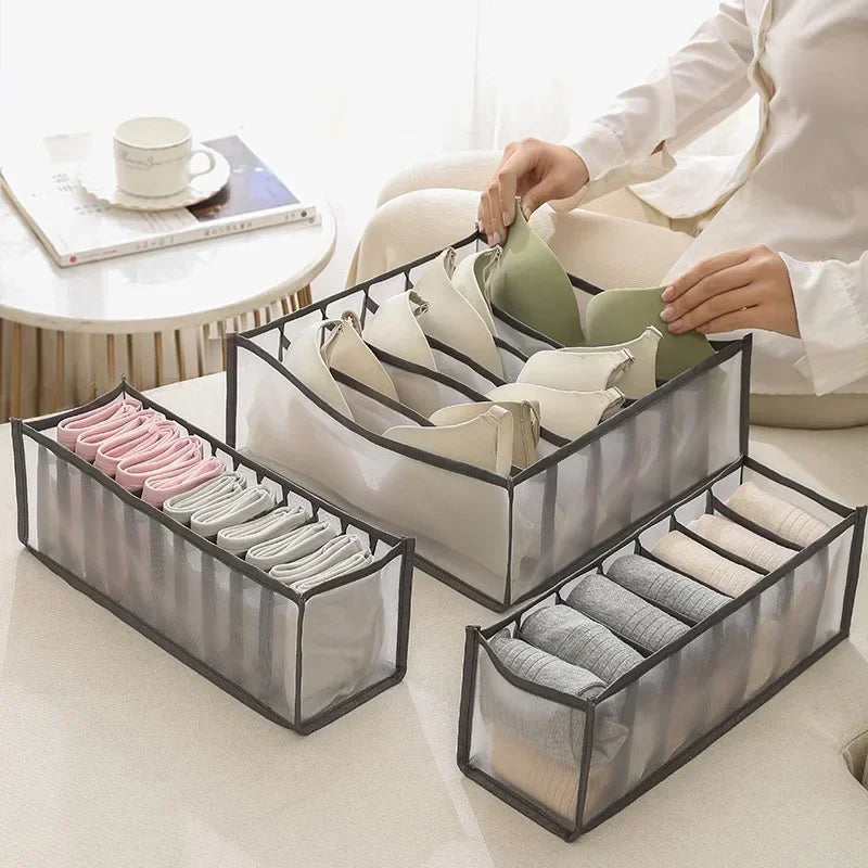 Foldable Underwear Drawer Organizer Box With Dividers