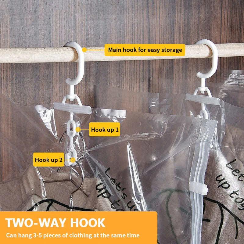Hanging Vacuum Storage Bags for Clothes – Space-Saving Closet