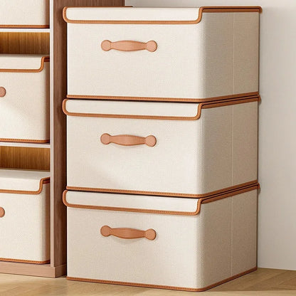 Foldable Clothes Storage Box With Lid For Wardrobes