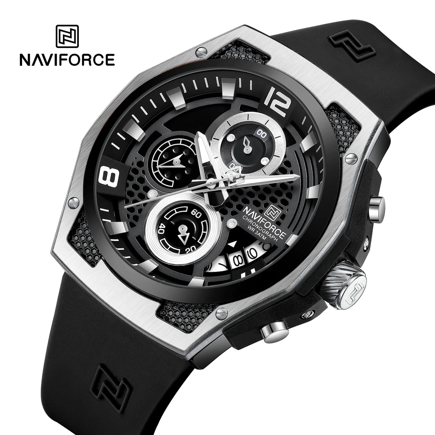 Men’s Sport Quartz Watch With Silicone Strap