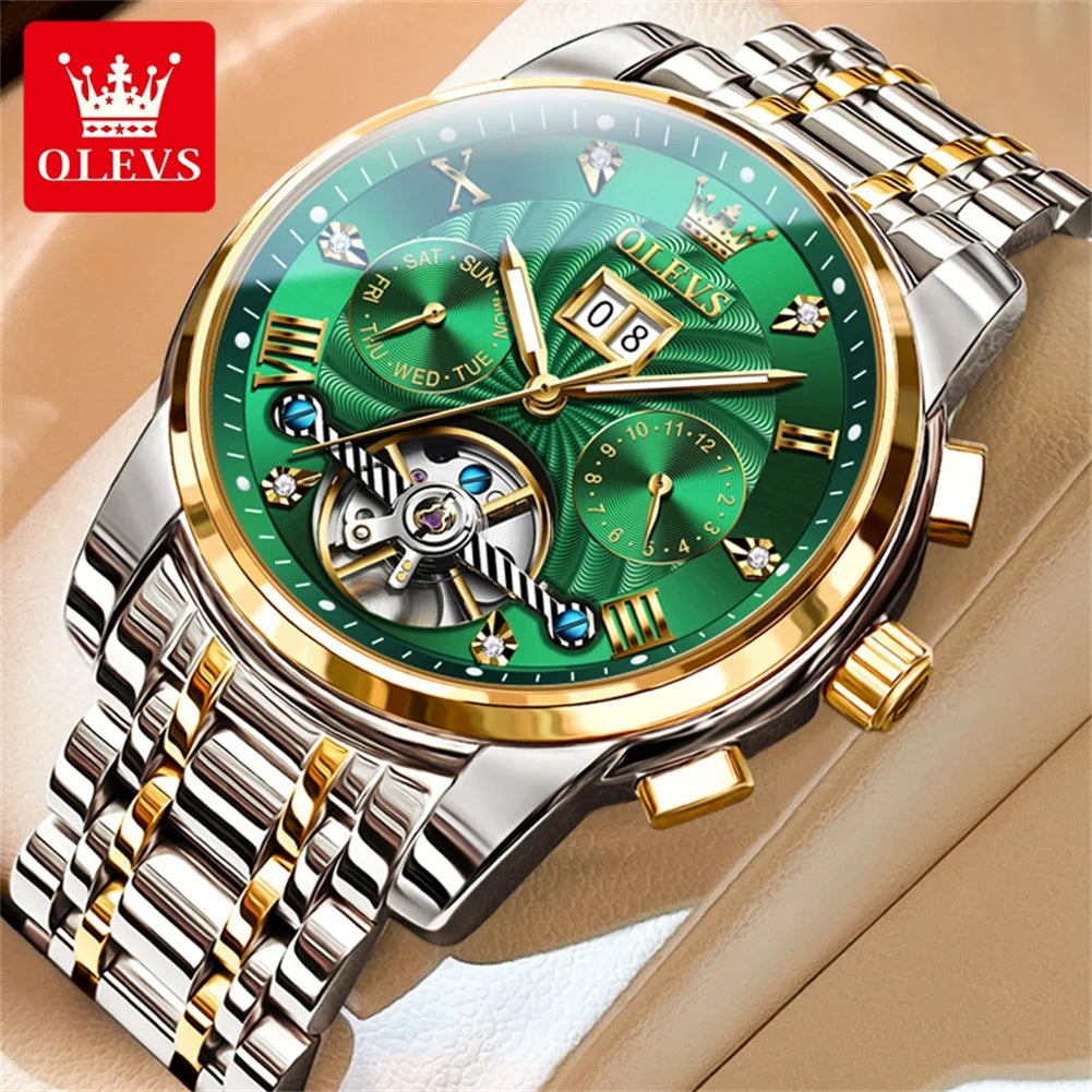 Men’s Automatic Tourbillon Luxury Mechanical Watch