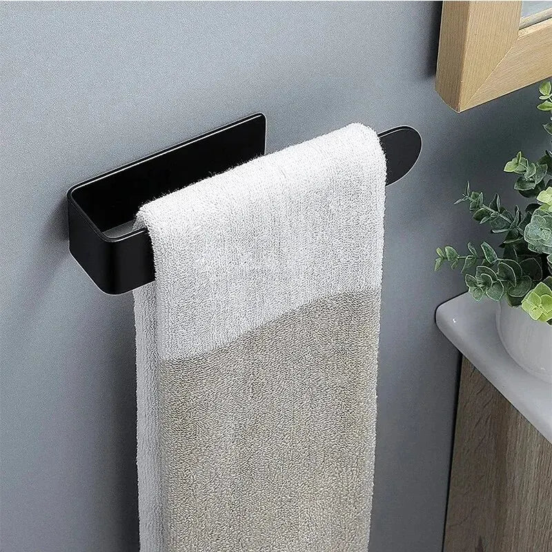Self-Adhesive Stainless Steel Towel Bar for Bathroom