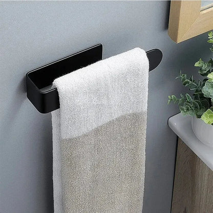 Self-Adhesive Stainless Steel Towel Bar for Bathroom