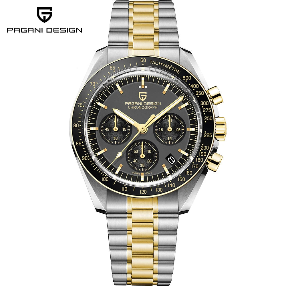 Men's Quartz Chronograph Watch Sapphire Crystal 100M