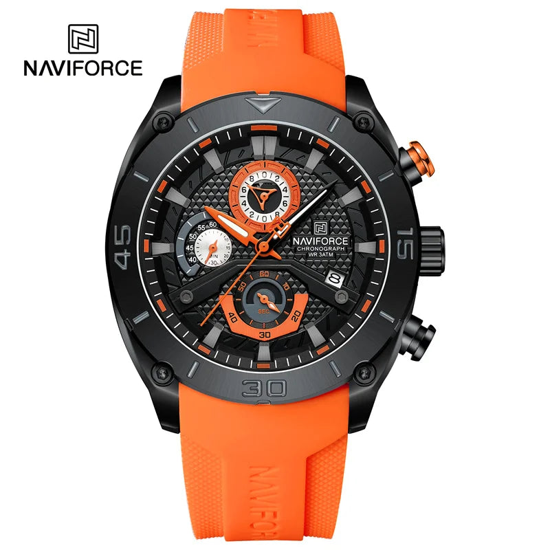 Men’s Sport Quartz Watch With Chronograph & Date