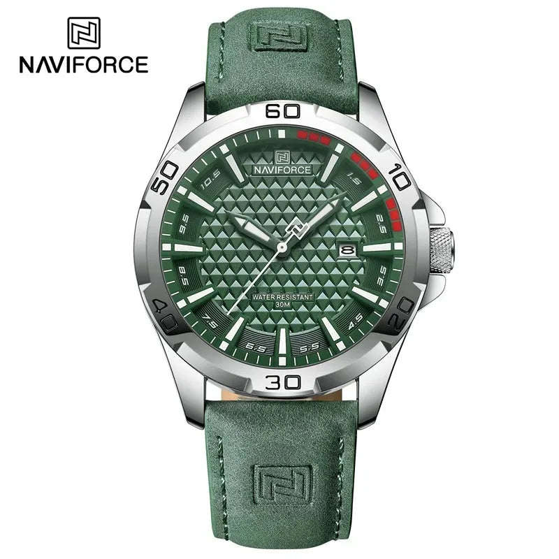 Men’s Quartz Sport Watch With PU Leather Strap