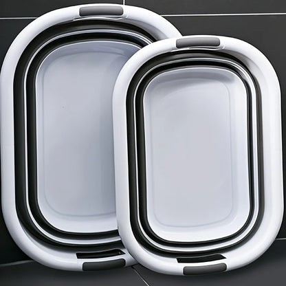 Foldable Plastic Laundry Basket – Multi-Purpose Storage Tub