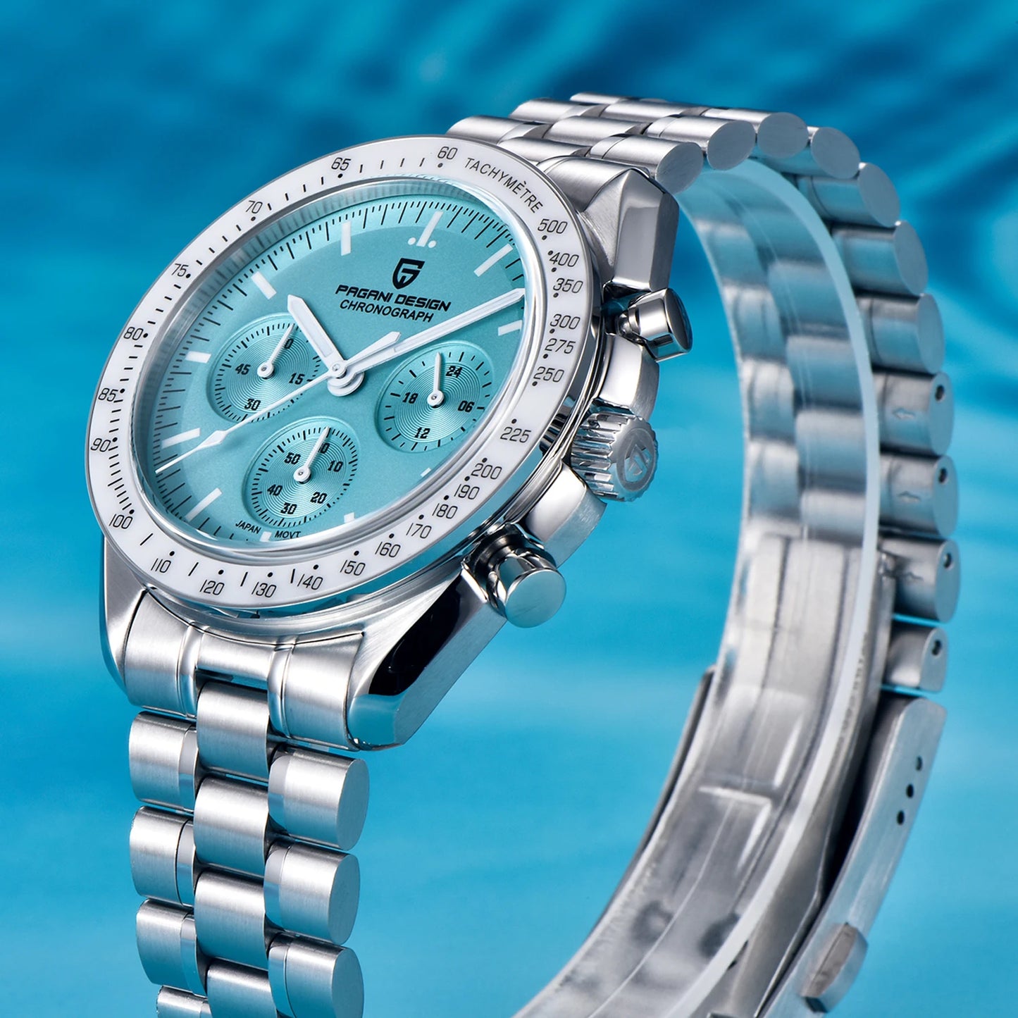 Men’s Moon Chronograph Watch Quartz With Sapphire