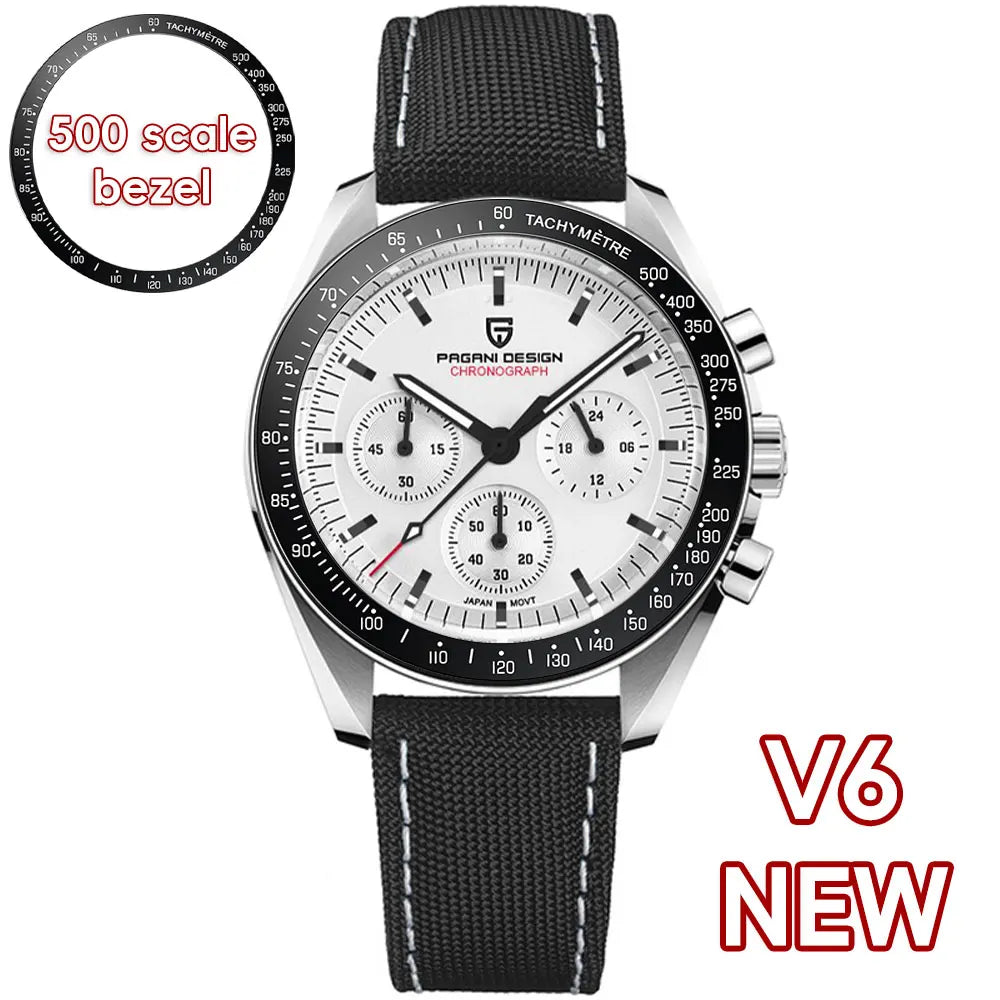 Men's Quartz Chronograph Watch Sapphire Crystal 100M