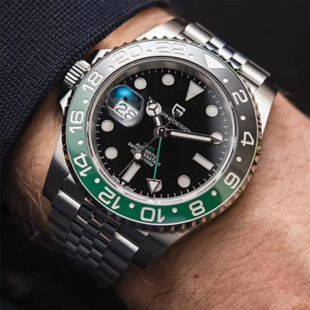Men's GMT Automatic Watch Stainless Steel 40 mm