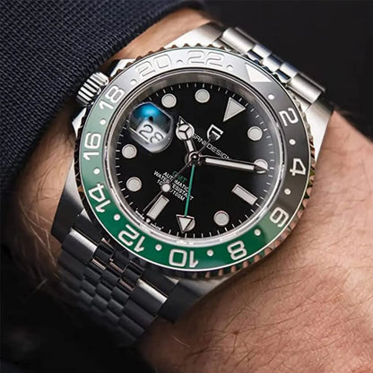 Men's GMT Automatic Watch Stainless Steel 40 mm