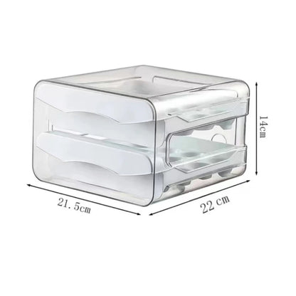 Stackable Refrigerator Egg Storage Drawer Organizer