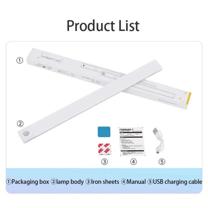 USB Rechargeable LED Cabinet Light with Motion Sensor