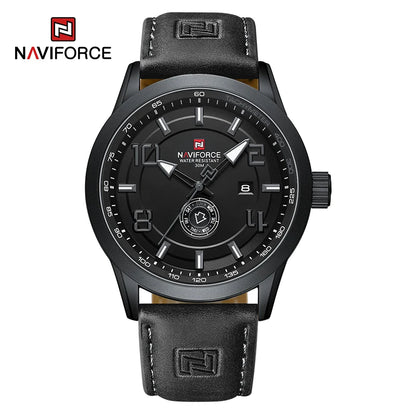 Men’s Sport Quartz Watch With PU Leather Strap