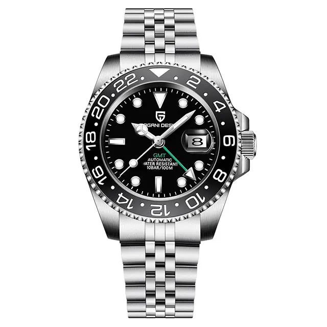 Men's GMT Automatic Watch Stainless Steel 40 mm