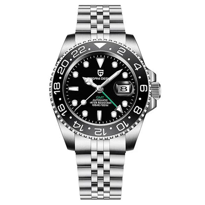 Men's GMT Automatic Watch Stainless Steel 40 mm