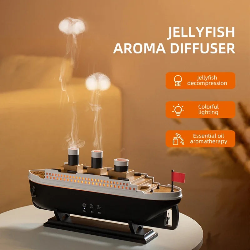 Titanic Ship Ultrasonic Humidifier With Remote Control