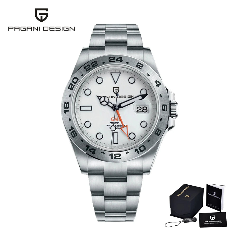Vintage Automatic GMT Men’s Watch With Sapphire Crystal
