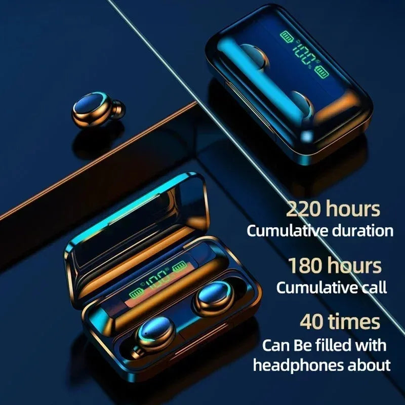 Bluetooth Wireless Earbuds With Mic Hifi Stereo Sound