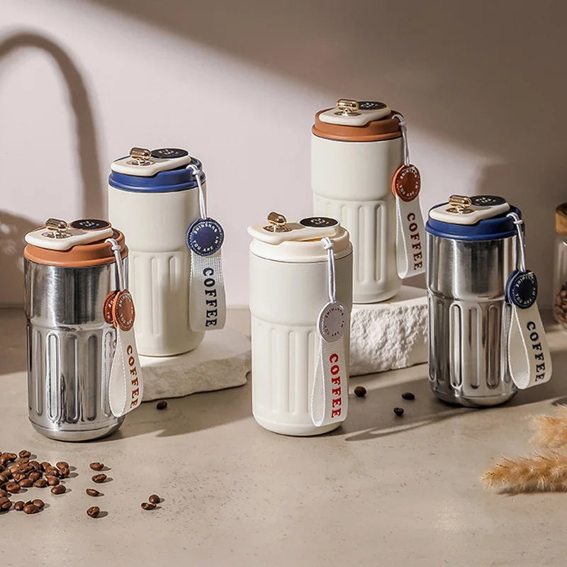 Smart Temperature Display Vacuum Thermos Bottle 450 ml